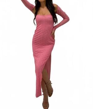 NEW NEW PINK always ready midi dress set in pink